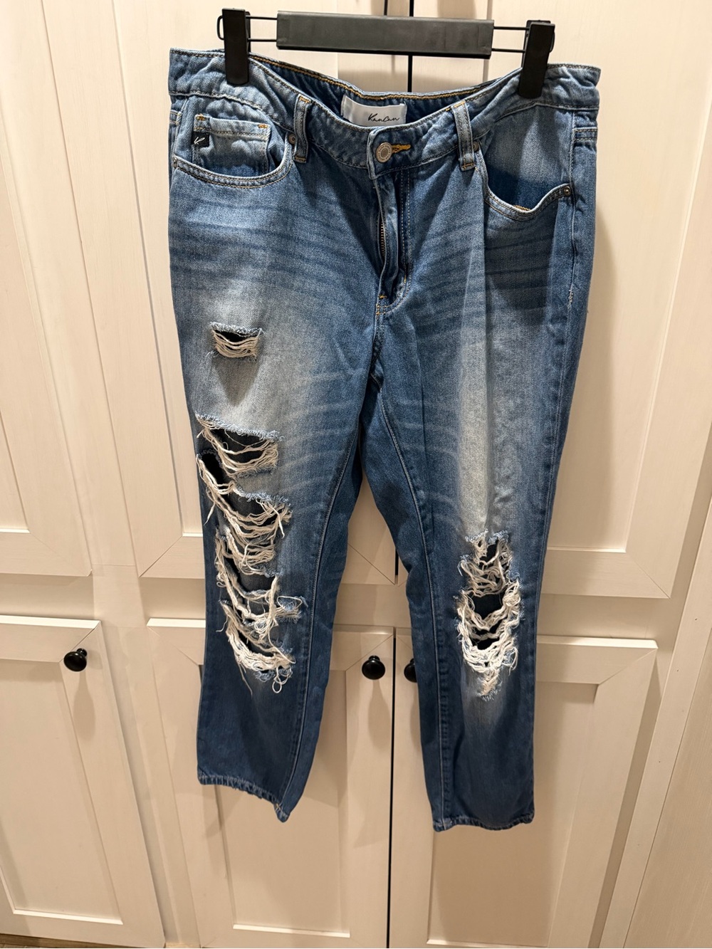 KanCan Distressed Light Blue Boyfriend Jeans